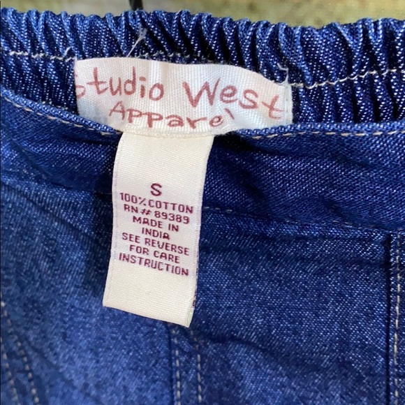 NWT denim jeannfishtail skirt w elastic waist - Picture 5 of 7